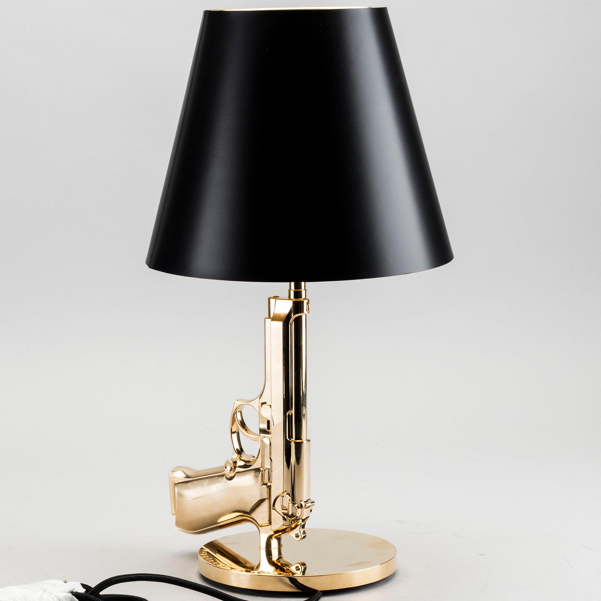 PHILIPPE STARCK, "Gun bedside Lamp", Flos.
