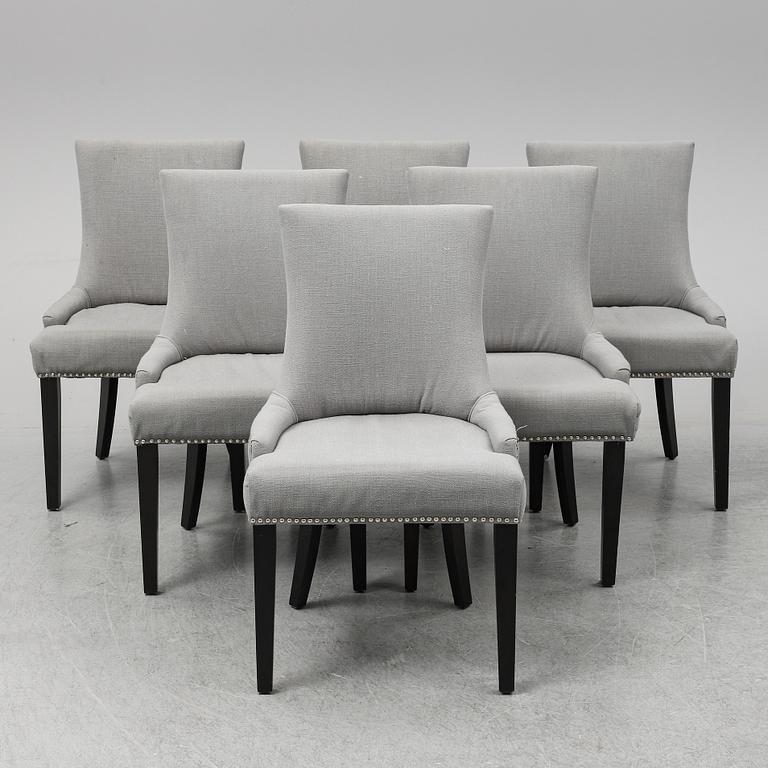 SAFAVIEH, A set of 6 "Abby" chairs, 21st Century.