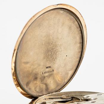 Pocket watch, 14K gold, hunter, Andreas Svensson Malmö, Boliden Gold, 50.5 mm.