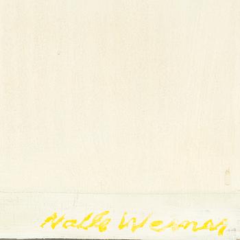 NALLE WERNER, signed and dated 1975 verso.