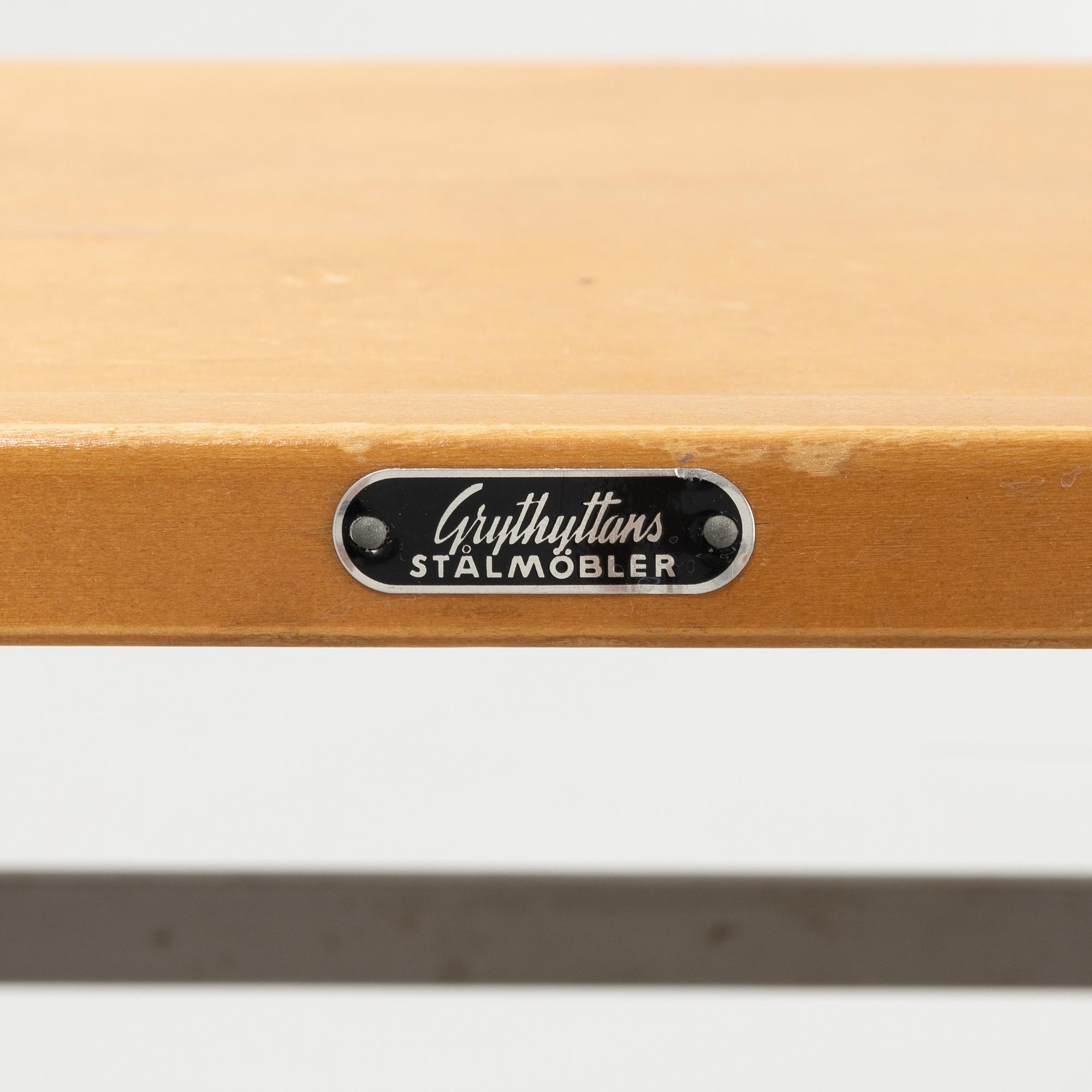 Four similar chairs, Grythyttan, mid/second half of the 20th century.