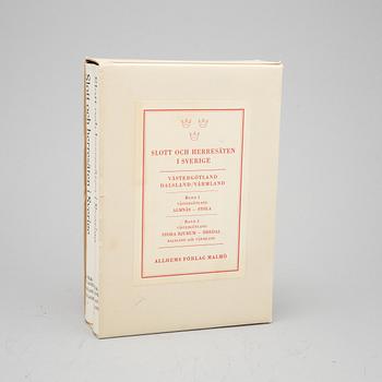 Books, 18 volumes, 'Svenska slott och herresäten', Allhems Förlag, Malmö, 1966-71.