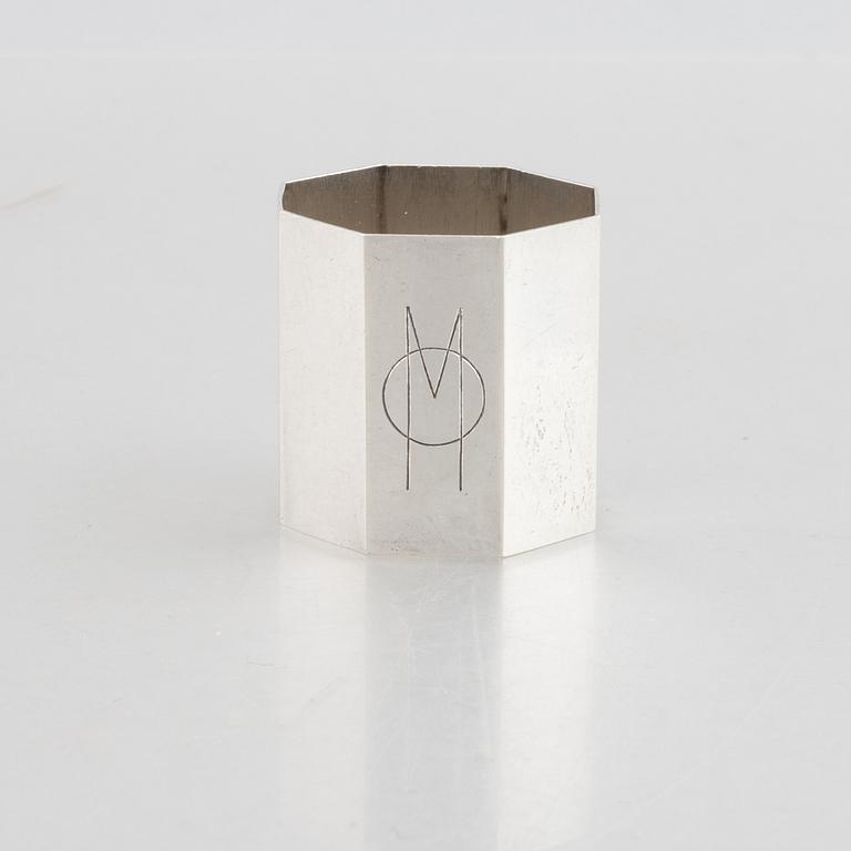 Wiwen Nilsson, napkin ring, sterling silver, Anders Nilsson, Lund 1946.