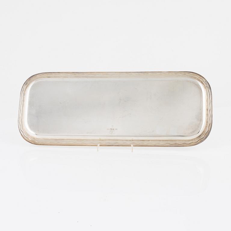 Gustaf Janson, bricka, sterlingsilver, C.G.Hallberg, Stockholm, 1955.