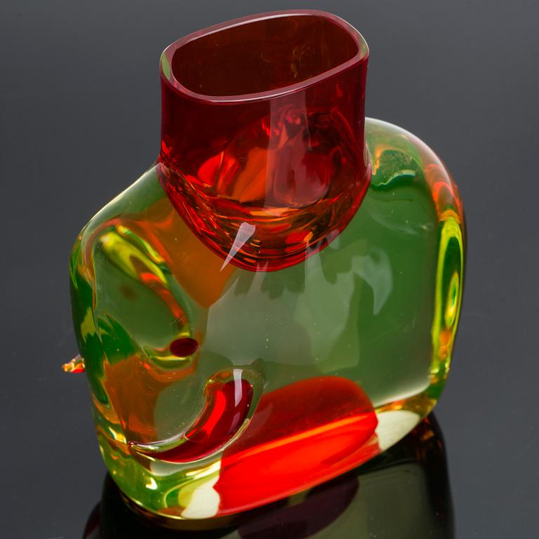 VAS/SKULPTUR, glas, Antonio Da Ros, Cenedese, Murano, 1960-65.