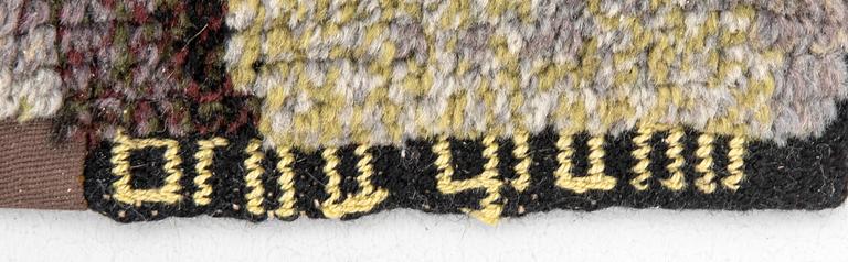 Brita Grahn, matta flossa signerad ca 156x102 cm.