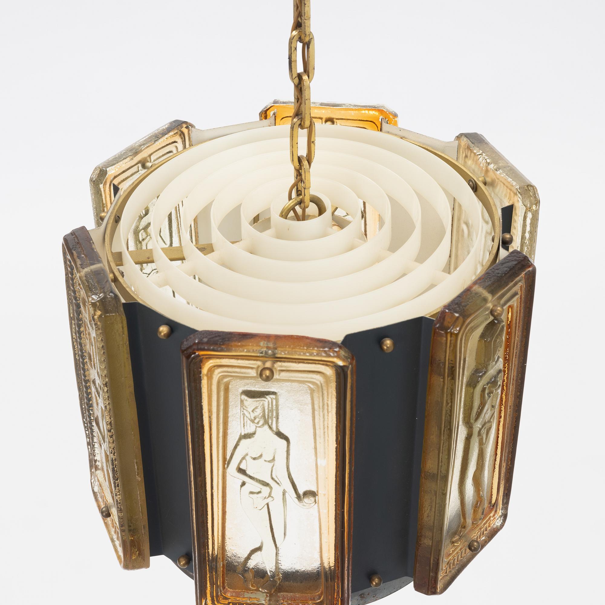 Einar Bäckström, taklampa, 1900-talets mitt.