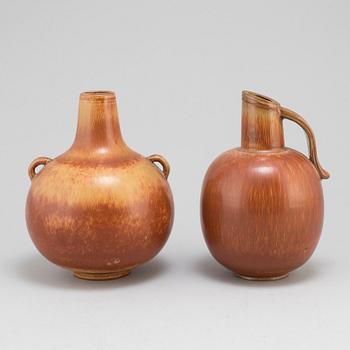 GUNNAR NYLUND, two stoneware vases from Rörstrand.