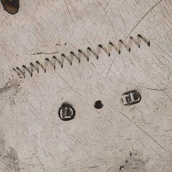 A German 17th century parcel-gilt beaker, marks of Tobias Lange d.ä., Dresden (1676-1695).