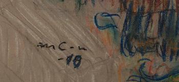 MARCUS COLLIN, pastell, sign o dat 1910.