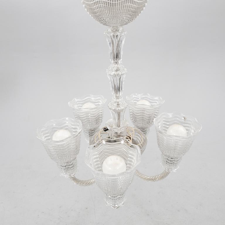 Fritz Kurz, ceiling lamp "KD 1000 1" by Orrefors, mid/second half of the 20th century.