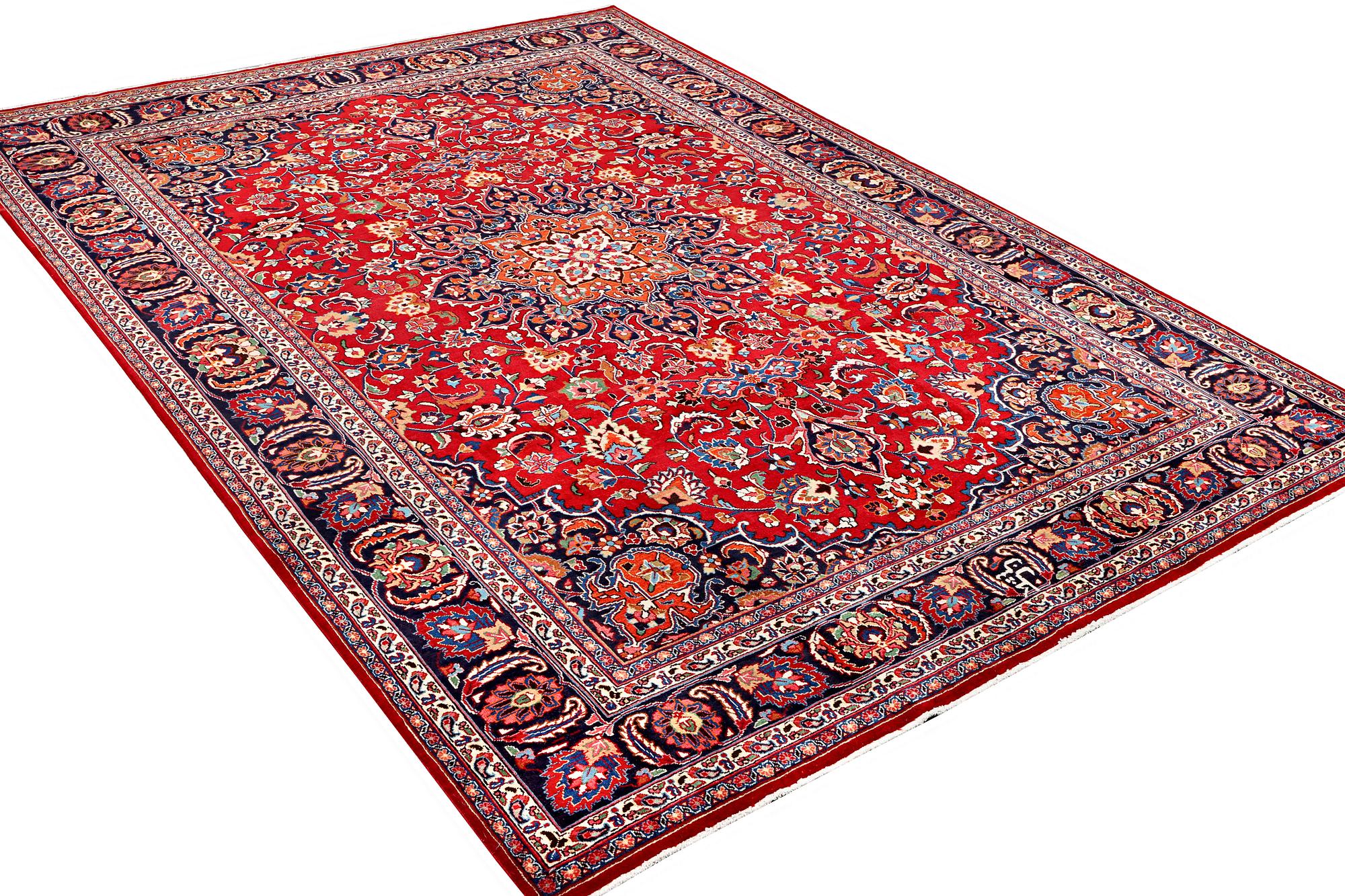 A Meshed carpet, c. 352 x 250 cm.