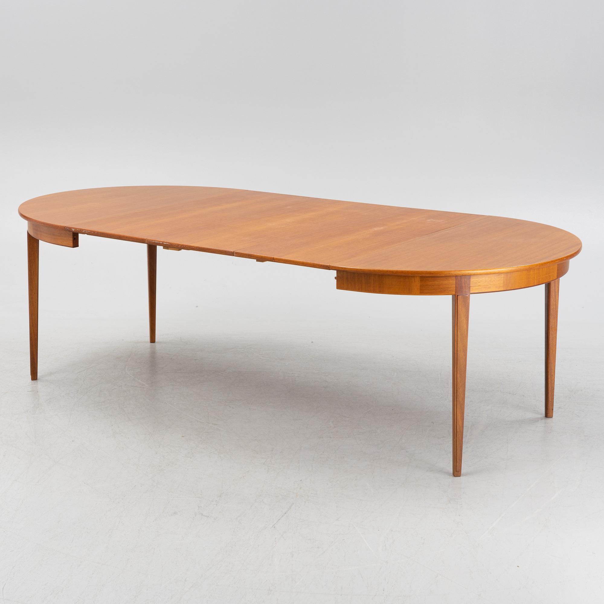 Carl Malmsten, a 'Pyramid' dining table, second half of the 20th century.