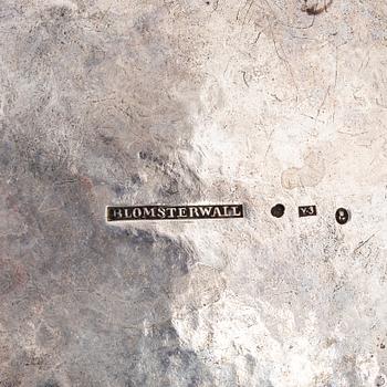 A Swedish silver sugar box, mark of Johan Daniel Blomsterwall, Gothenburg 1829.