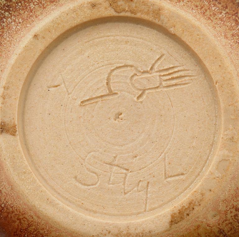 STIG LINDBERG, 3 delar, stengods, Gustavsbergs studio, 1960- och 1970-tal.