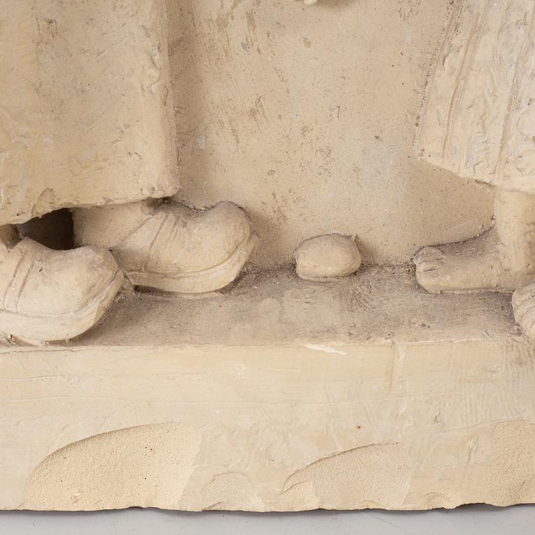 Stig Blomberg, relief, gipsförlaga till M/S Stockholm (1941).