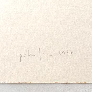 Peter Frie,  etching monotypi signd and dated 1997.