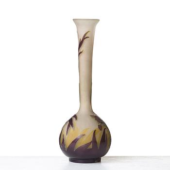 Emile Gallé, an Art Nouveau cameo glass vase, Nancy, France early 20th century.