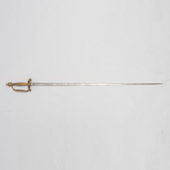 Dress sword, English early 20th century, with scabbard.