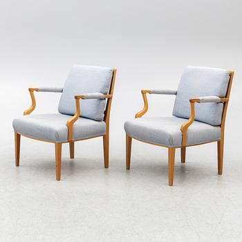 Josef Frank, armchairs, a pair, model 969, Svenskt Tenn.