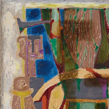 Erik Olson,  oil on canvas laid down on panel, signed and dated 1960.