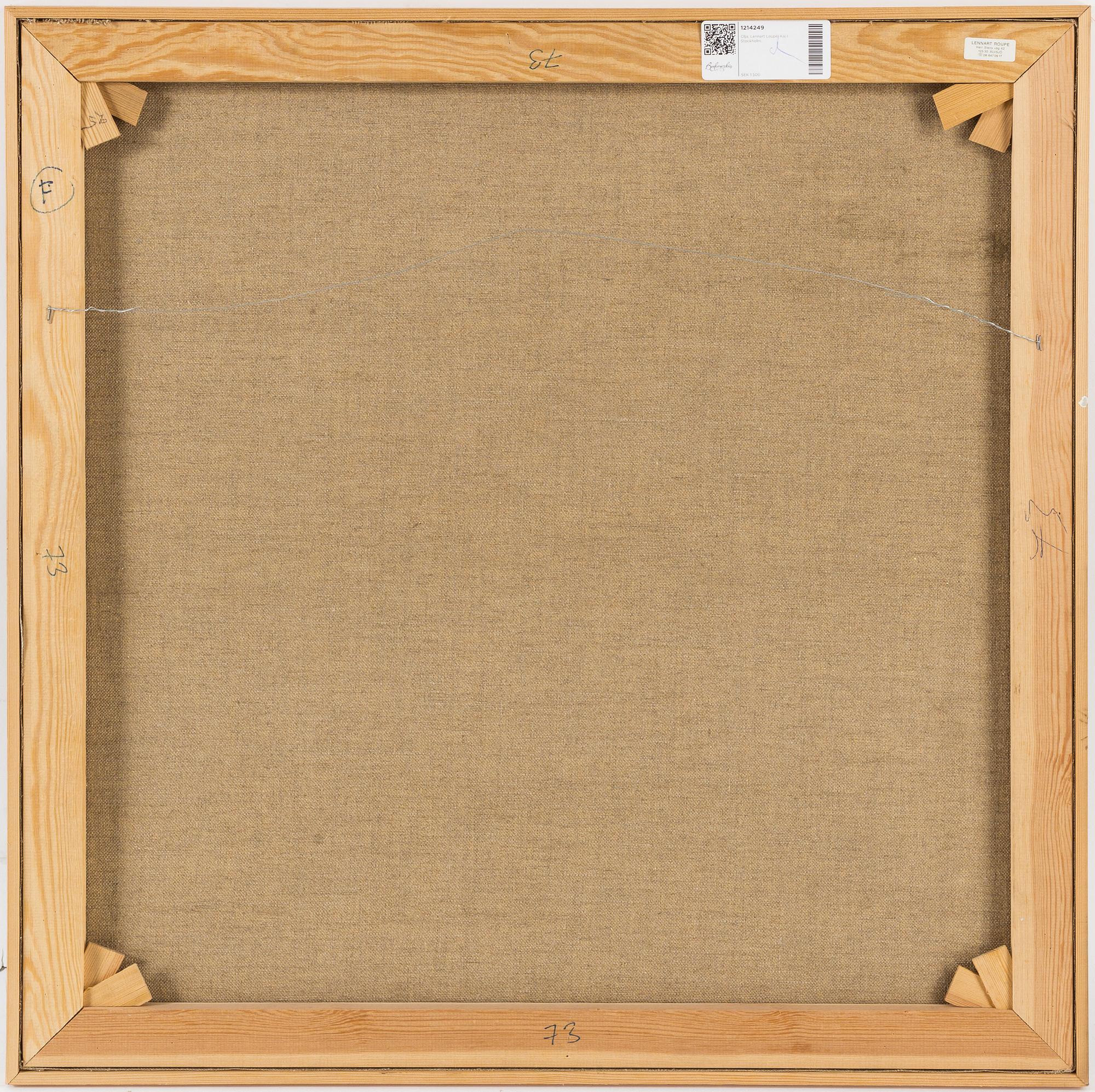 LENNART ROUPE, oil on canvas, signed and dated -99.