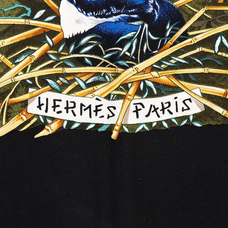Hermès, a 'Sichuan' twill silk scarf.