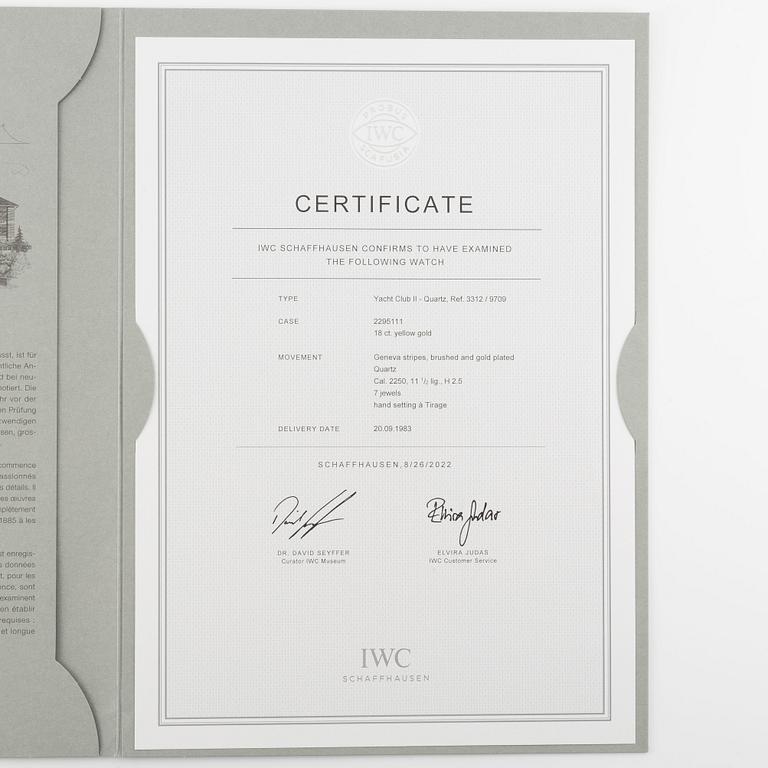 IWC, Yacht Club II, "Jumbo", ca 1988.
