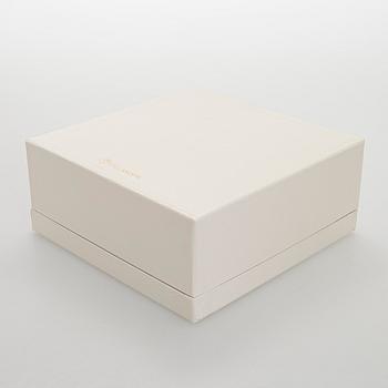 A set of three sterling silver and enamel bowls, maker's mark of A. Tillander, Turku 2005.