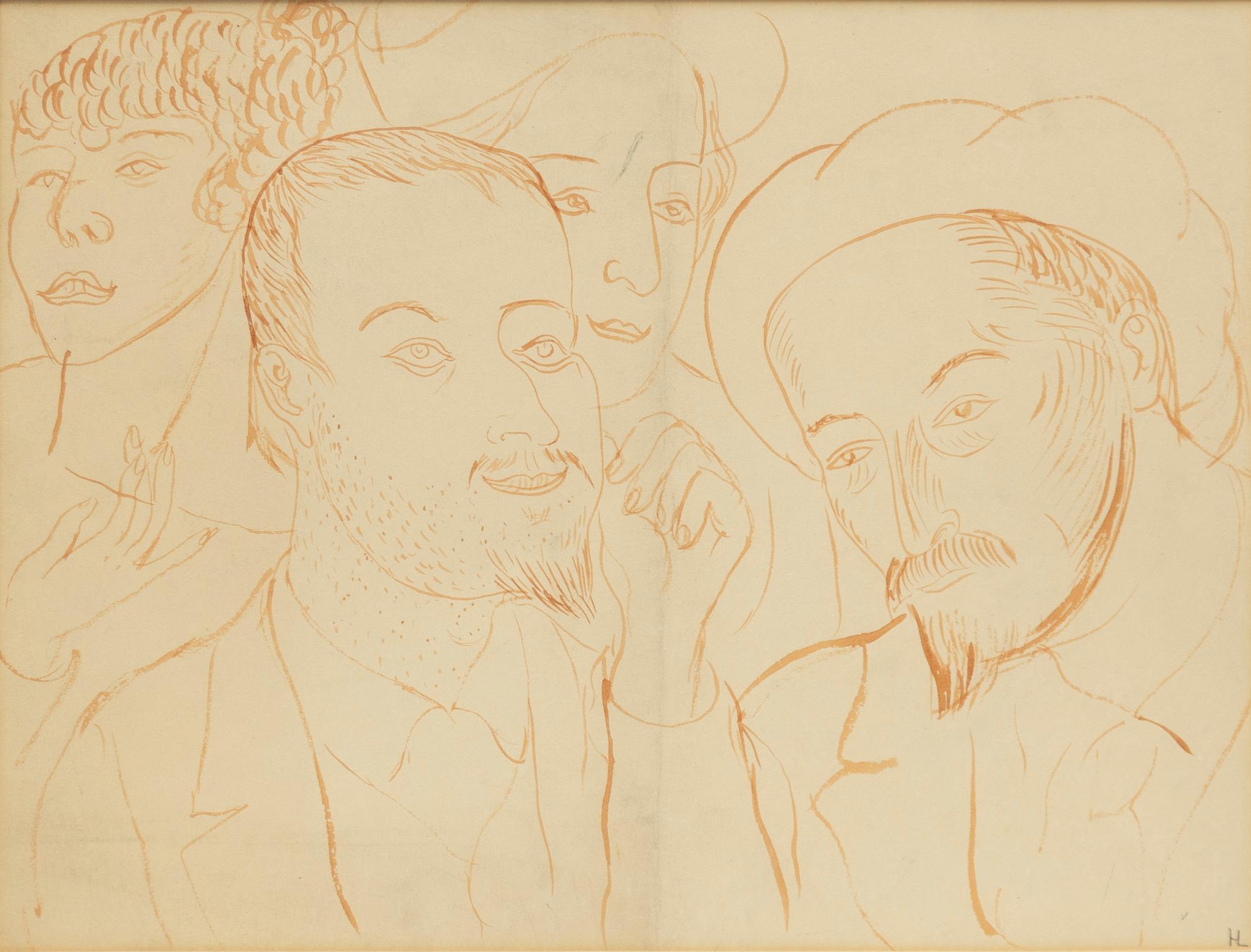Hilding Linnqvist, Four men.