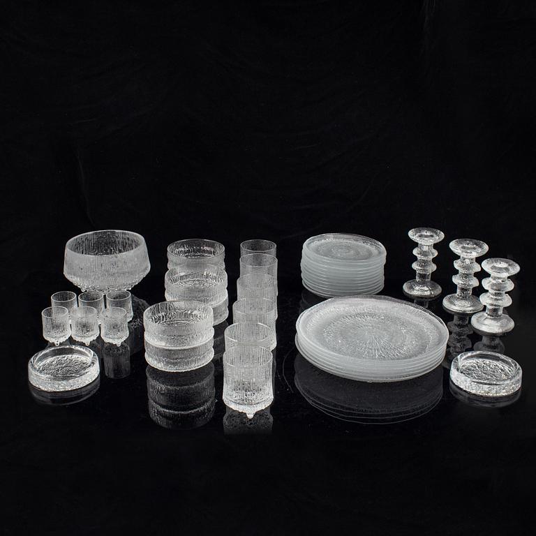Tapio Wirkkala, glass ware, 42 pieces.
