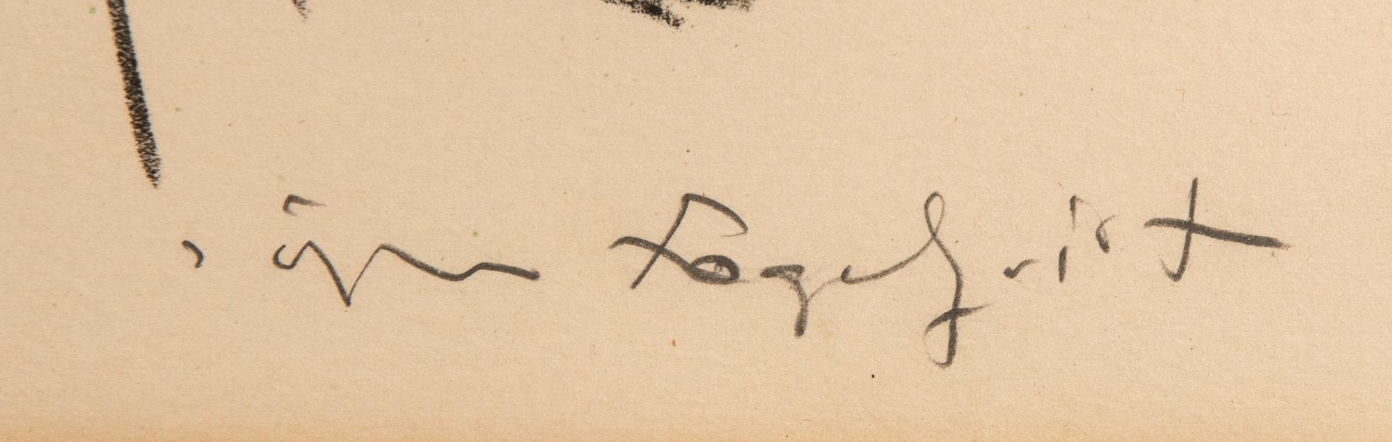 Jörgen Fogelquist, lithograph signed and numbered provtryck.