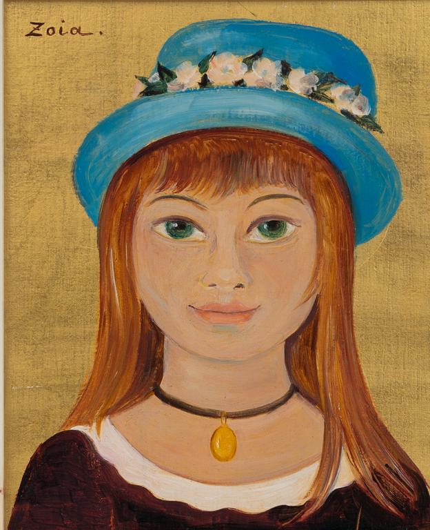 Zoia Krukovskya Lagerkrans, Girl in a blue hat.