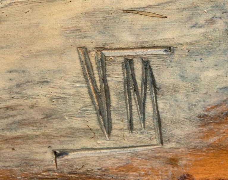Relief, Trä, signerad VM, 1900-talets första hälft.