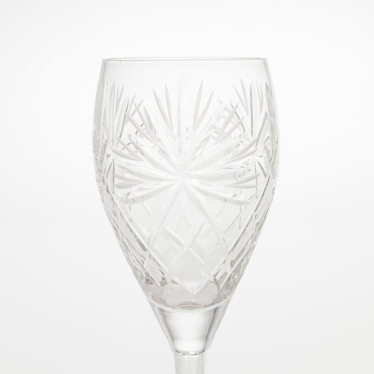 A 66-piece set of glassware, late 20th century.