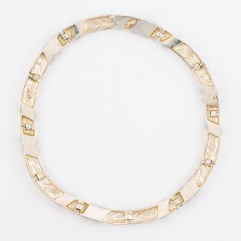 Lapponia, necklace silver and wood.