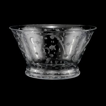 SKÅL, glas, Edward Hald, omkring 1900-talets mitt.