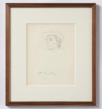 Lotte Laserstein, Woman with a hat.