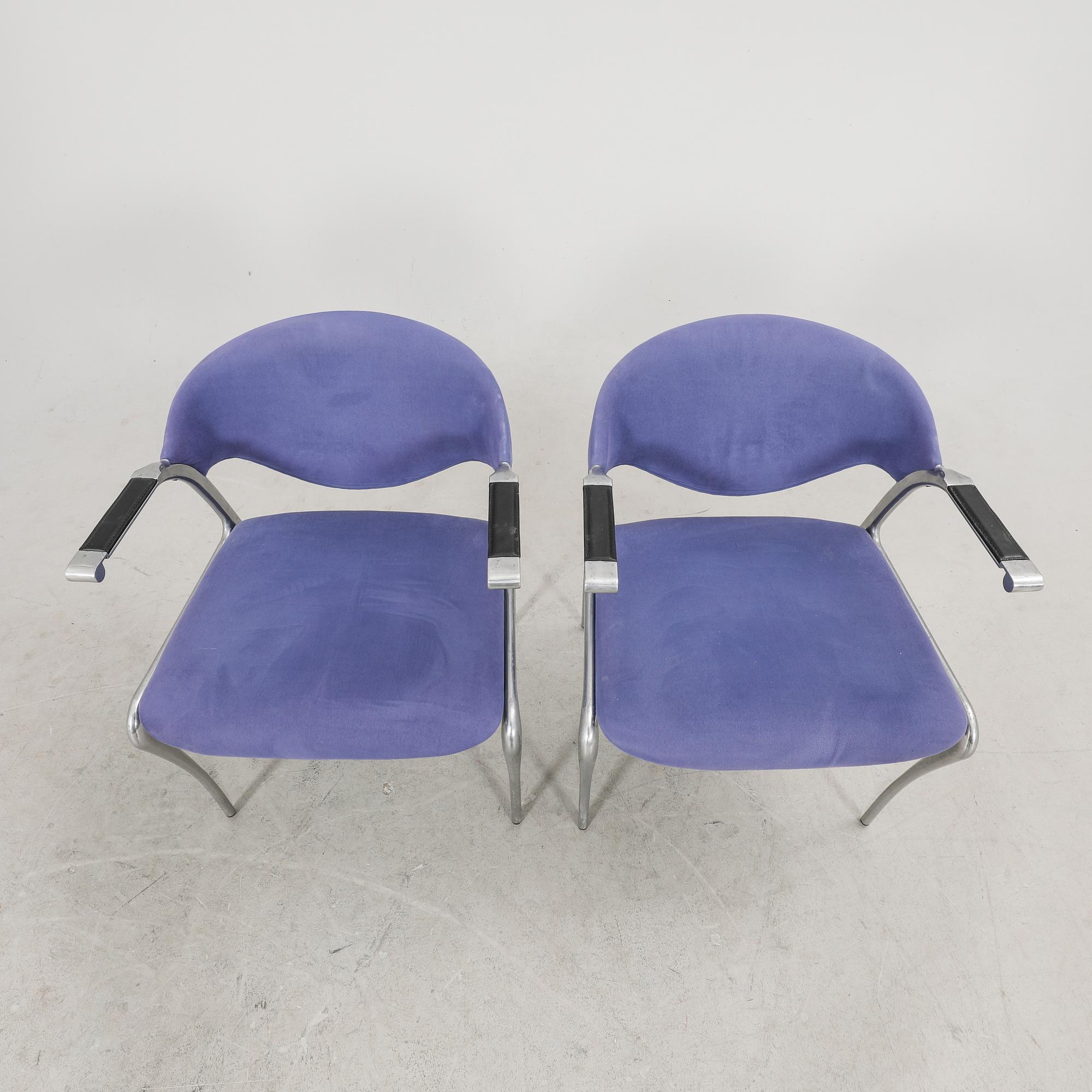 A pair of late 20th century Akaba chairs.
