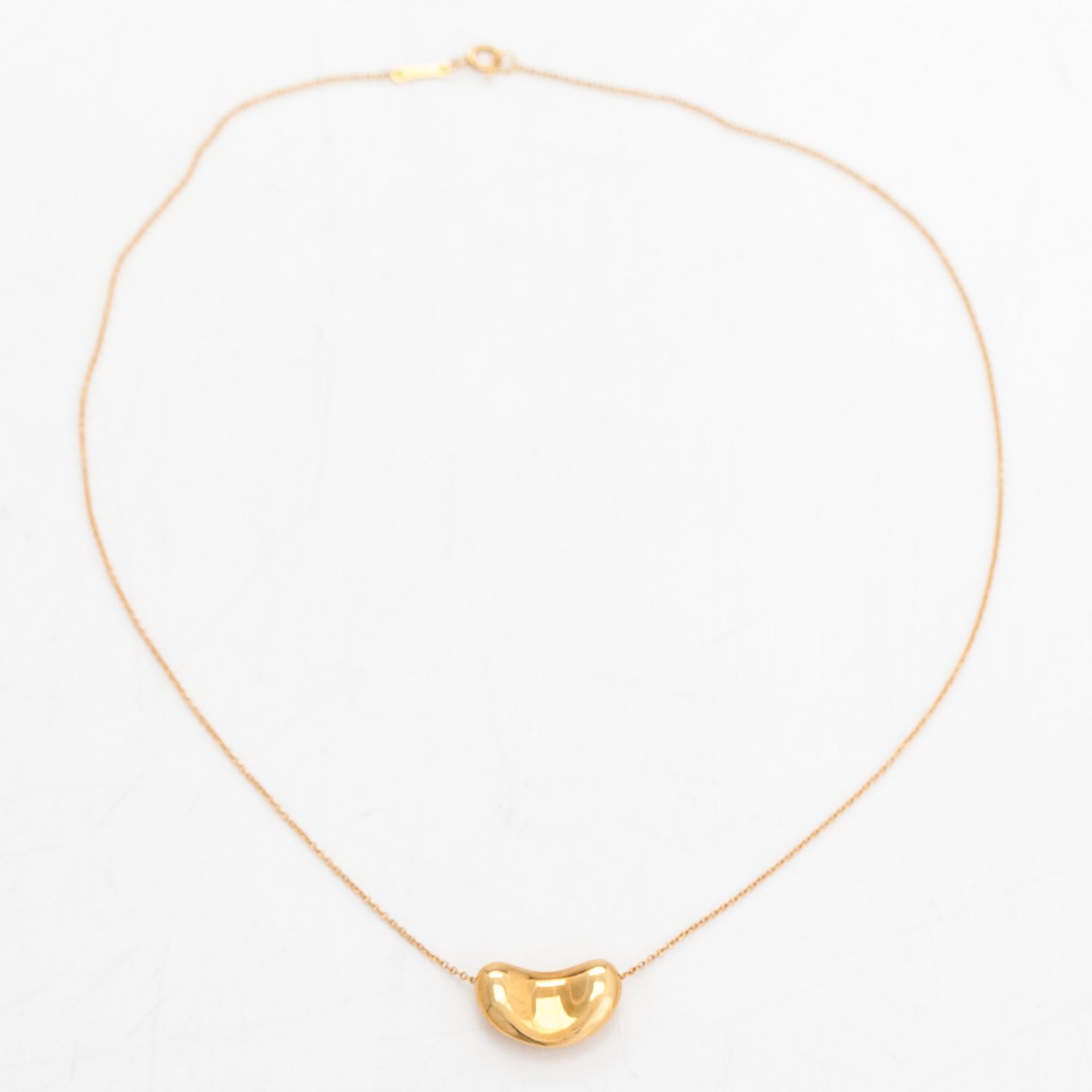 Tiffany & Co, Elsa Peretti, halsband, "Bean", 18K guld.