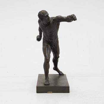 A bronze sculpture, after antique original, 20th century.