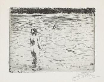 110. Anders Zorn, "Mother bathing".