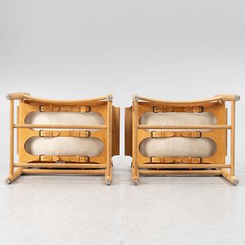 Børge Mogensen, armchairs, a pair, model 3238, Fredericia Stolefabrik, Denmark, 1960s/70s.