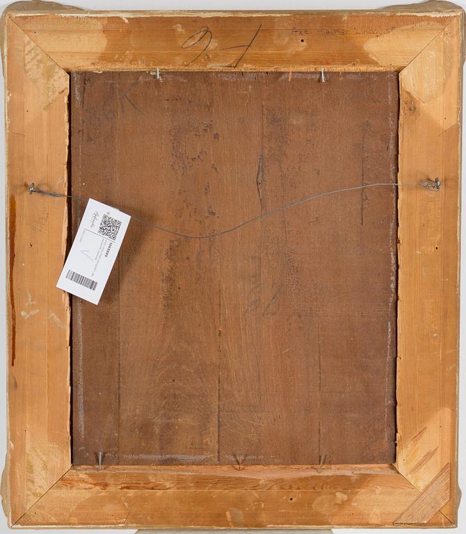 AXEL HJALMAR LINDQUIST, oil on panel, signed.