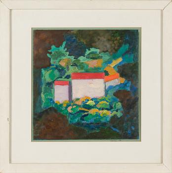 Carolus Enckell, oil on paper, signed and dated -73.