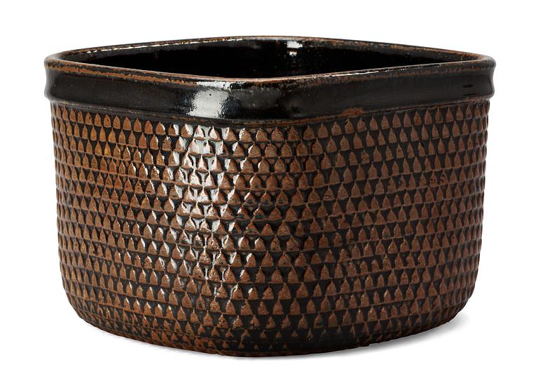 A Stig Lindberg stoneware bowl, Gustavsberg Studio 1963.