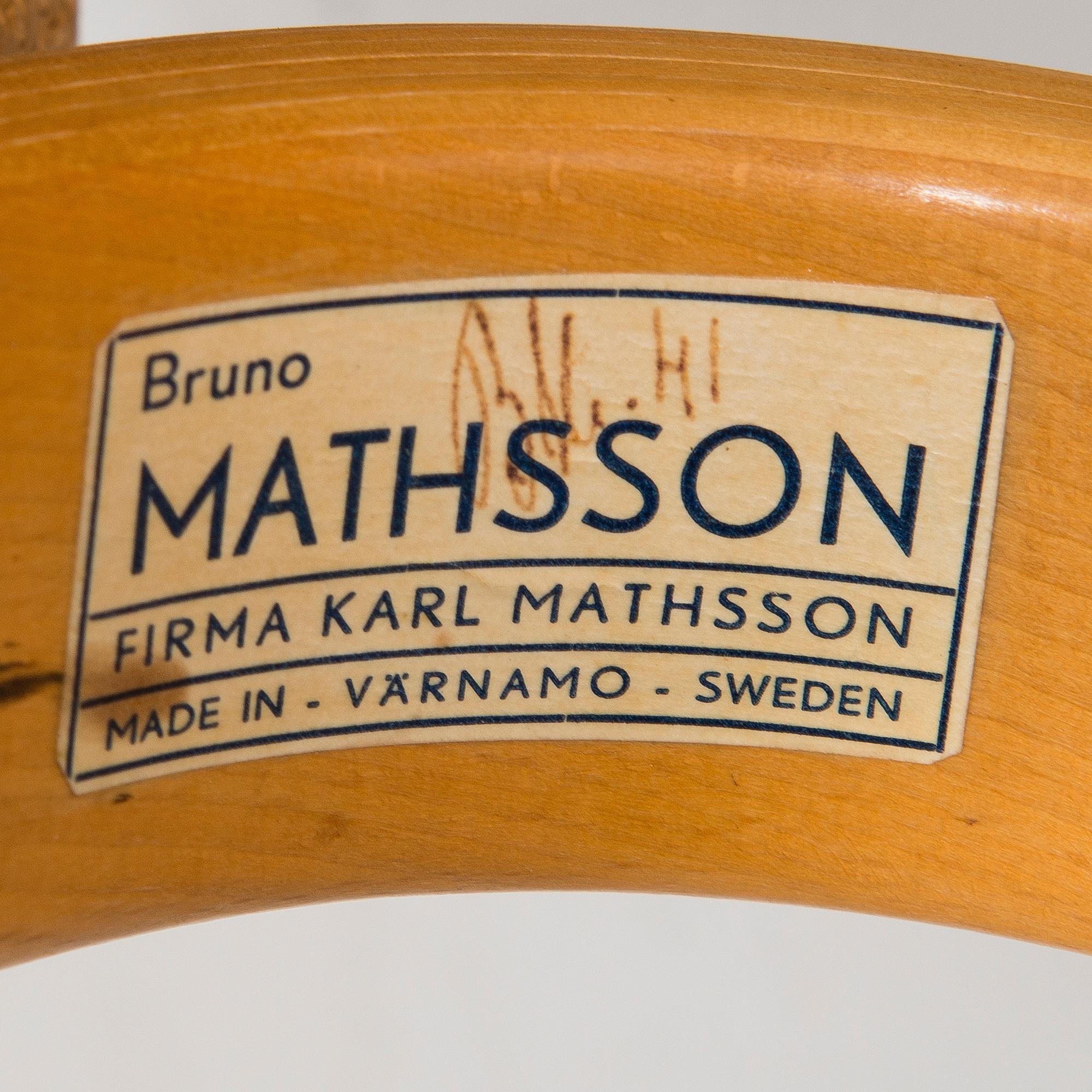 BRUNO MATHSSON, NOJATUOLI "EVA", Karl Mathssonille, Värnamo, Ruotsi 1941.