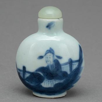 SNUSFLASKA, porslin, Kina 1800-tal.