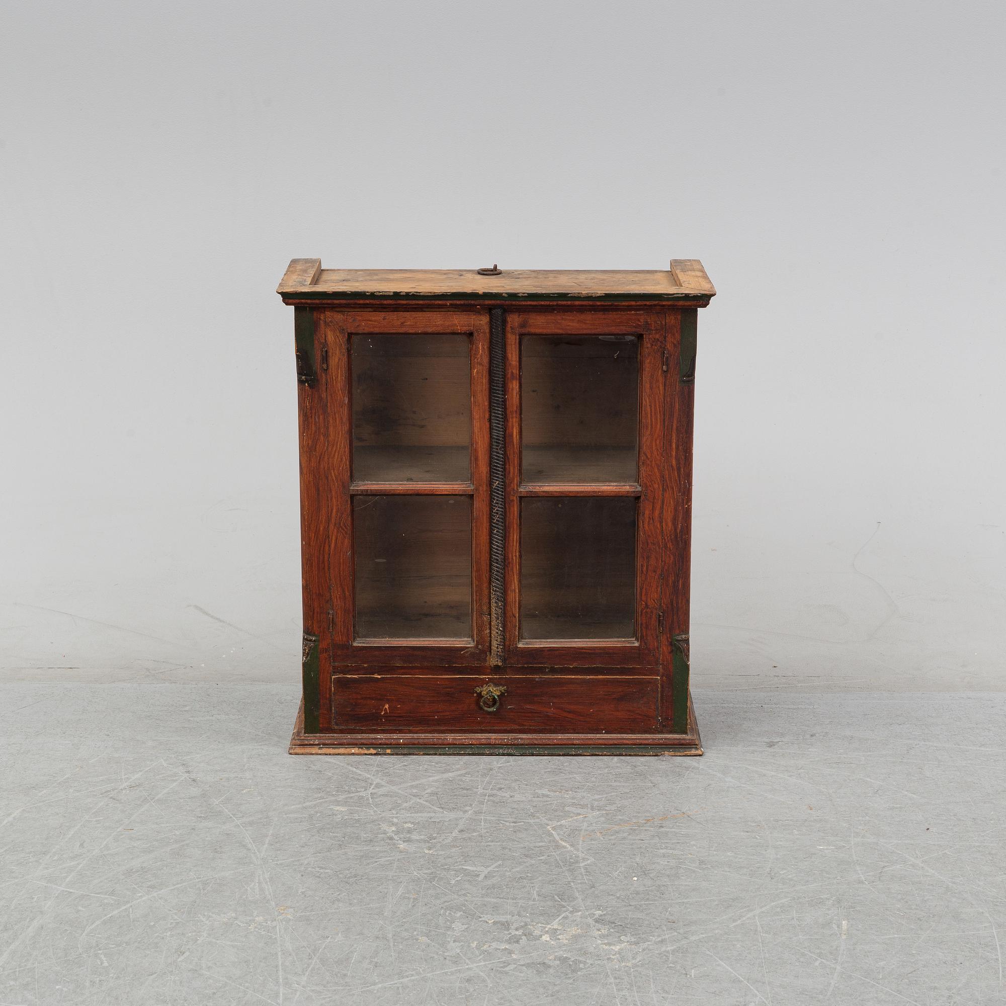 A Swedish hanging cabinet, mid or second half of the 19th century.