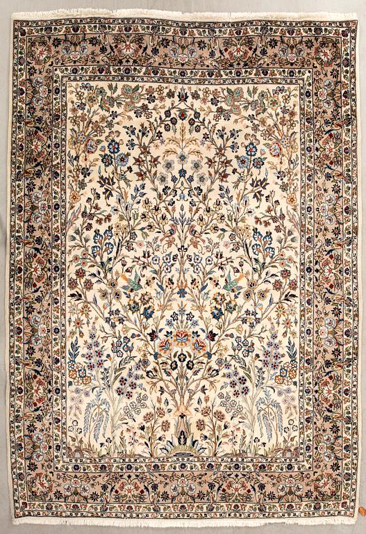 Keshan rug, old, approximately 279x220 cm.